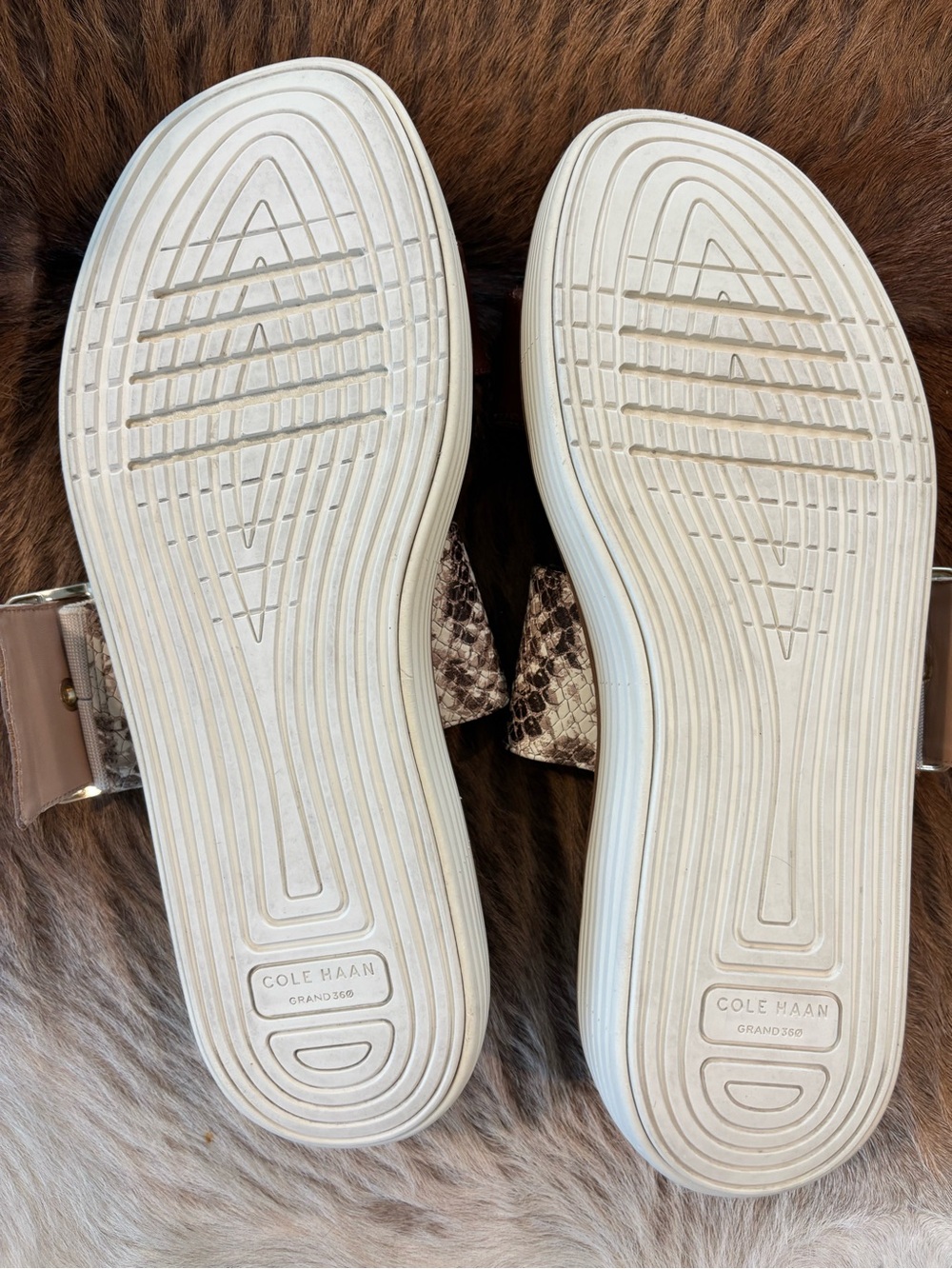 COLE HAAN Original Grand Platform Sandal Sandollar Snake Print - Picture 4 of 9